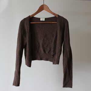 Aritzia Wilfred Brown Cardigan